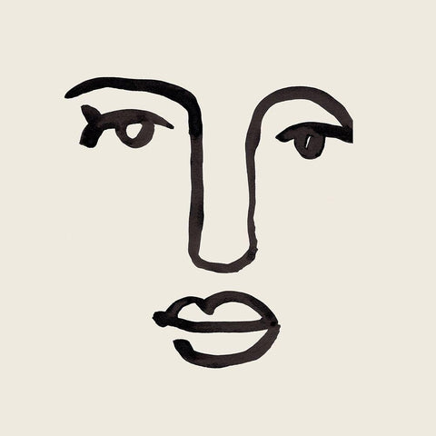 Subtle Expression I Black Ornate Wood Framed Art Print with Double Matting by Warren, Annie