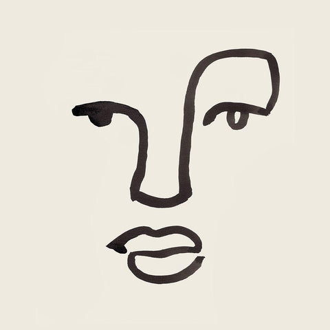 Subtle Expression IV White Modern Wood Framed Art Print by Warren, Annie