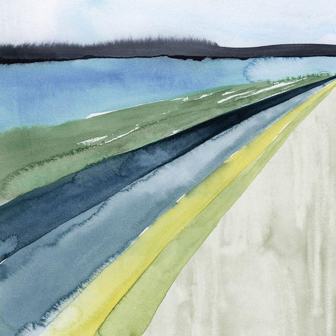 Pastel Perspective I Black Modern Wood Framed Art Print by Popp, Grace