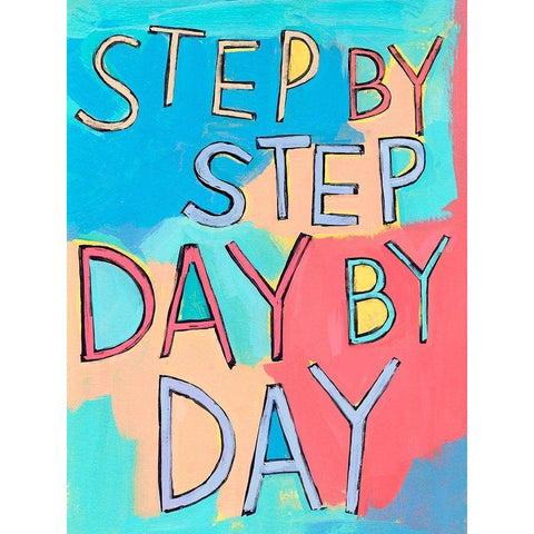 Pep Talk I Black Modern Wood Framed Art Print with Double Matting by Warren, Annie