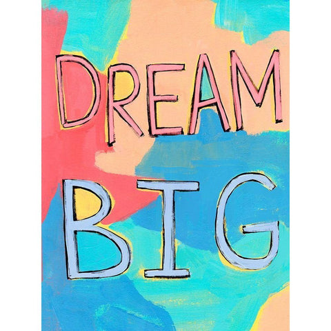 Pep Talk II Black Modern Wood Framed Art Print with Double Matting by Warren, Annie