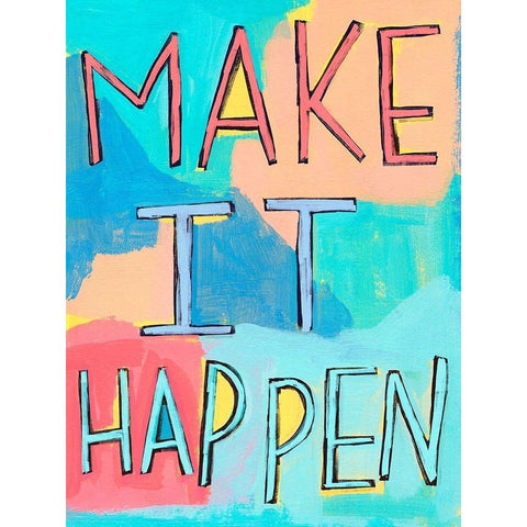 Pep Talk IV White Modern Wood Framed Art Print by Warren, Annie