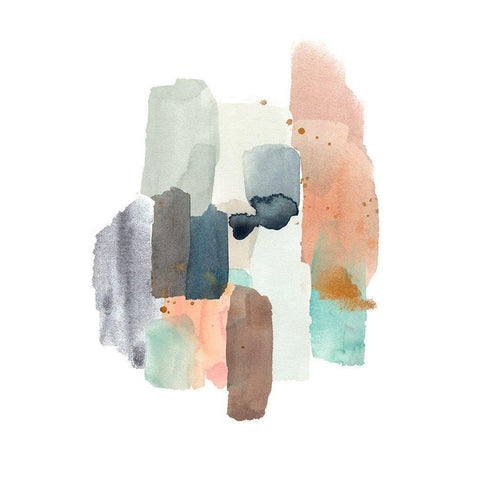 Glaciers Edge I Black Modern Wood Framed Art Print with Double Matting by Warren, Annie