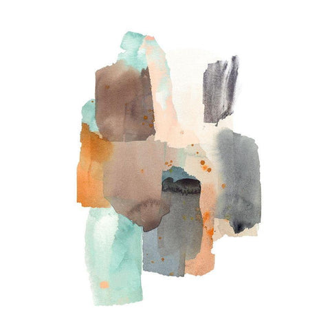 Glaciers Edge II Black Modern Wood Framed Art Print with Double Matting by Warren, Annie