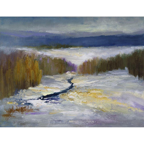 Winter I Black Modern Wood Framed Art Print by Finch, Sheila