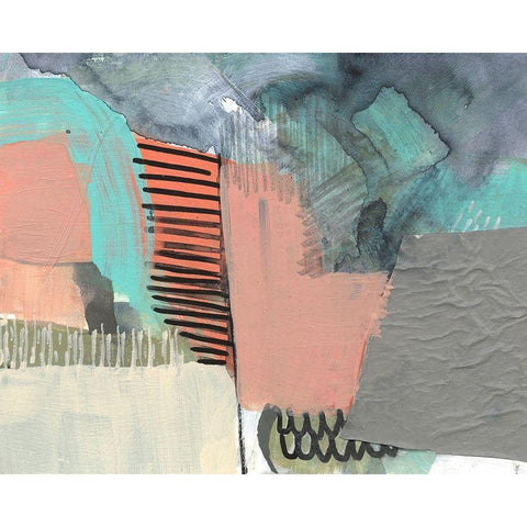 Over-Under And Through I White Modern Wood Framed Art Print by Goldberger, Jennifer