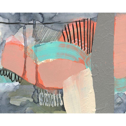 Over-Under And Through III Gold Ornate Wood Framed Art Print with Double Matting by Goldberger, Jennifer