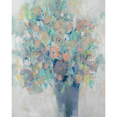 Bouquet II White Modern Wood Framed Art Print by OToole, Tim