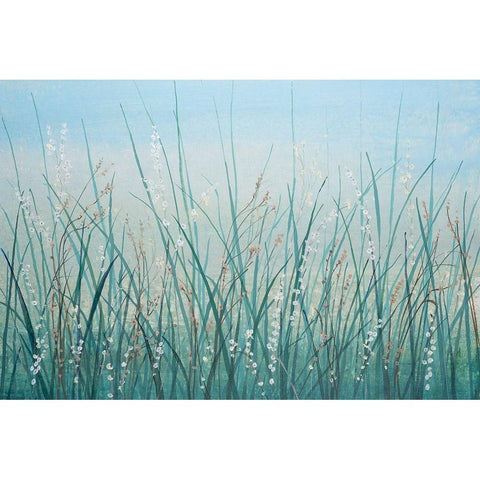 Tall Grass I White Modern Wood Framed Art Print by OToole, Tim