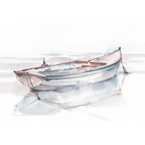 Rolling Fog II White Modern Wood Framed Art Print by Harper, Ethan