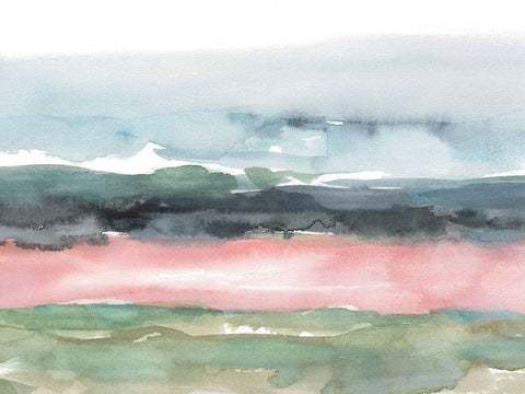 Blush Salt Bed II White Modern Wood Framed Art Print with Double Matting by Harper, Ethan