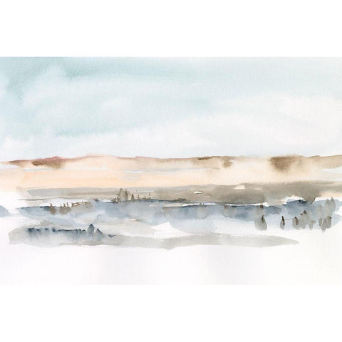 Marsh Dunes II Black Modern Wood Framed Art Print with Double Matting by Harper, Ethan