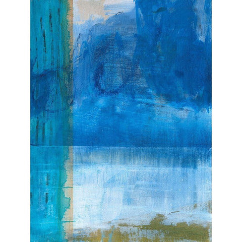 Bay Walk I Black Modern Wood Framed Art Print with Double Matting by Fuchs, Jodi