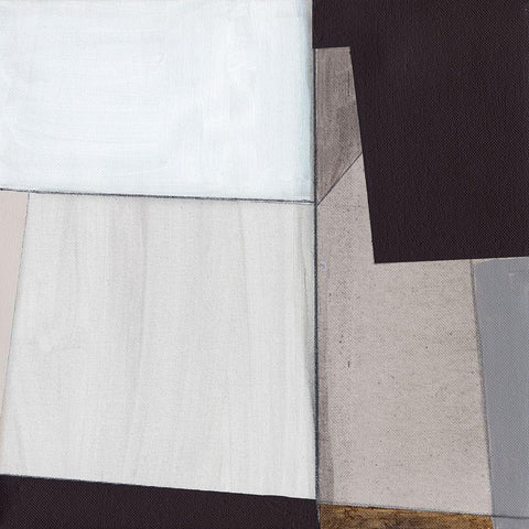 Neutral Geometrics III Black Modern Wood Framed Art Print by Fuchs, Jodi