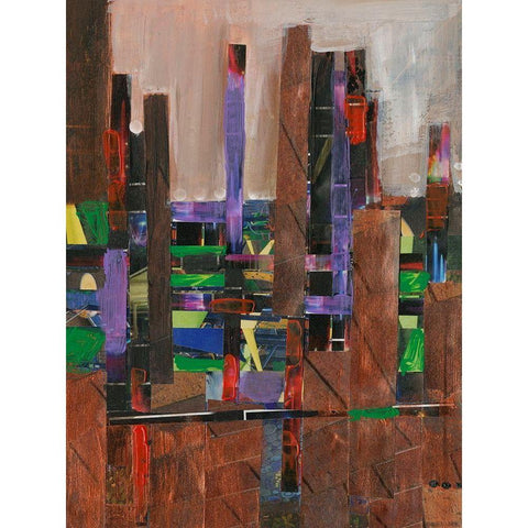 La Paz II Black Modern Wood Framed Art Print by Fagalde, Jarman