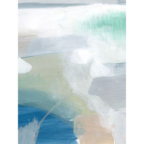 Sage and Pebbles I Gold Ornate Wood Framed Art Print with Double Matting by Popp, Grace