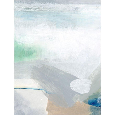 Sage and Pebbles II Black Modern Wood Framed Art Print by Popp, Grace