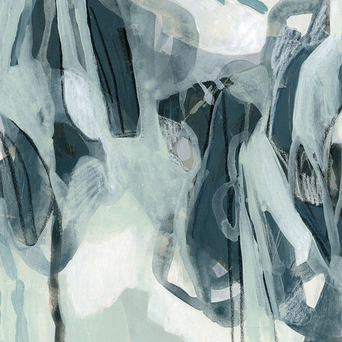 Neural Network I White Modern Wood Framed Art Print by Vess, June Erica