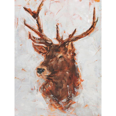 Stag Study I Black Modern Wood Framed Art Print by Harper, Ethan
