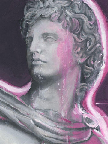 Pop Renaissance II White Modern Wood Framed Art Print with Double Matting by Harper, Ethan