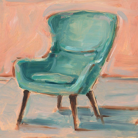 Have a Seat IV Black Modern Wood Framed Art Print with Double Matting by Harper, Ethan