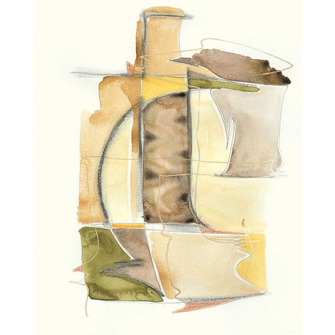Brown Sugar II White Modern Wood Framed Art Print by Moore, Regina