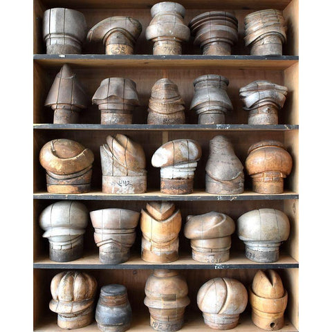 Ignatiuss Hat Blocks I White Modern Wood Framed Art Print by Chandler, Sharon