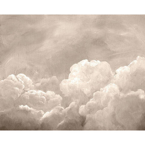 Painted Clouds I Black Modern Wood Framed Art Print by Chandler, Sharon