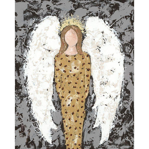 Angels Everyone III White Modern Wood Framed Art Print by Reynolds, Jade
