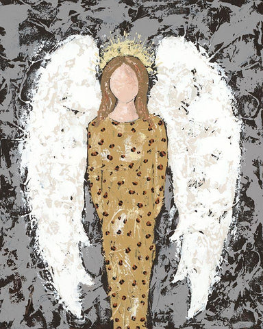 Angels Everyone III Black Ornate Wood Framed Art Print with Double Matting by Reynolds, Jade