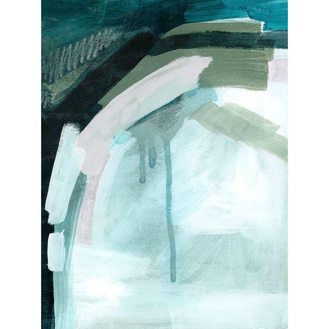 Mossy Arch I Black Modern Wood Framed Art Print with Double Matting by Popp, Grace