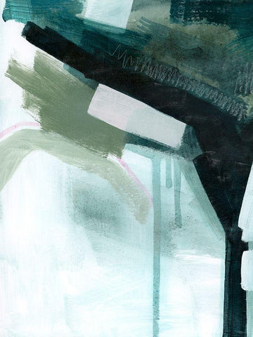 Mossy Arch II Black Ornate Wood Framed Art Print with Double Matting by Popp, Grace