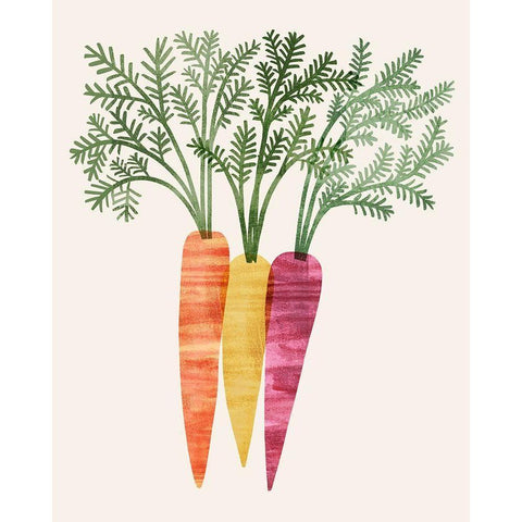 Organic Veg III Black Modern Wood Framed Art Print with Double Matting by Barnes, Victoria