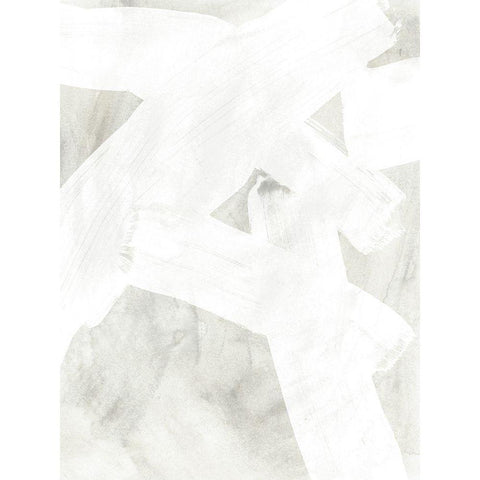 Stone Brush I Black Modern Wood Framed Art Print with Double Matting by Vess, June Erica