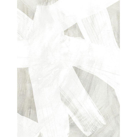 Stone Brush II Black Modern Wood Framed Art Print with Double Matting by Vess, June Erica