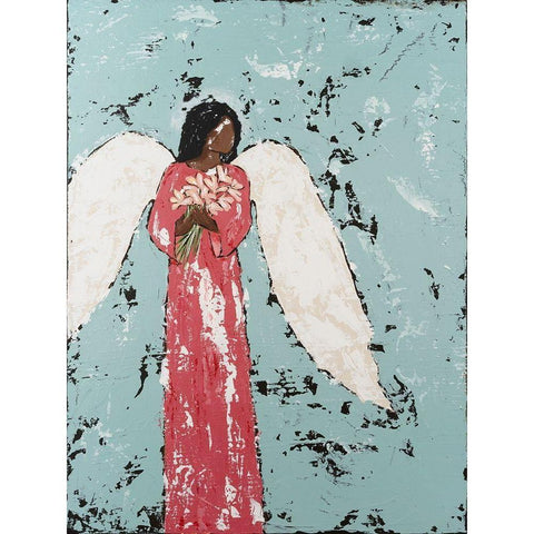 Earthly Angel I White Modern Wood Framed Art Print by Reynolds, Jade