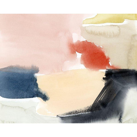 Watercolor Playground II Black Modern Wood Framed Art Print by Popp, Grace