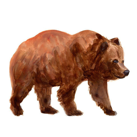 Simple Lodge Animals III Black Ornate Wood Framed Art Print with Double Matting by Vess, June Erica