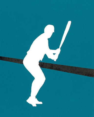 Its All About the Game II White Modern Wood Framed Art Print with Double Matting by Moore, Regina