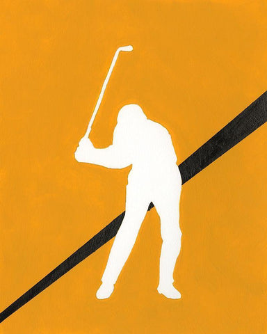 Its All About the Game III White Modern Wood Framed Art Print with Double Matting by Moore, Regina