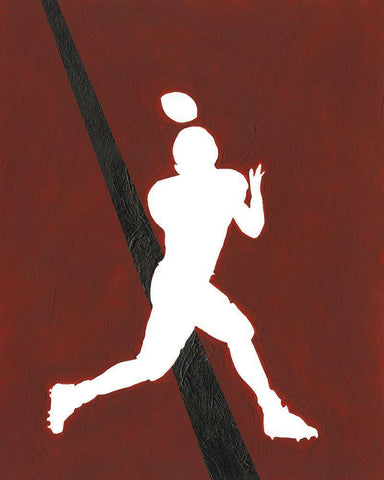 Its All About the Game IX White Modern Wood Framed Art Print with Double Matting by Moore, Regina