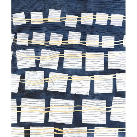 Networks III Black Modern Wood Framed Art Print with Double Matting by Lam, Vanna