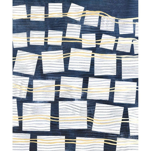 Networks IV White Modern Wood Framed Art Print by Lam, Vanna