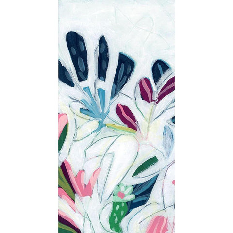 Tropical Trace IV Black Modern Wood Framed Art Print with Double Matting by Vess, June Erica