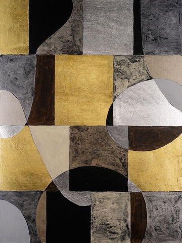 Neutral Framework II Black Ornate Wood Framed Art Print with Double Matting by Willett, Michael
