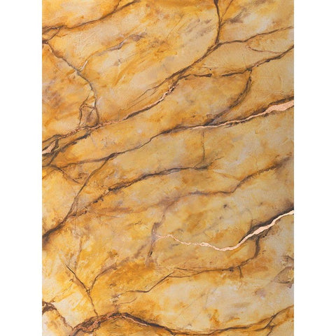 Yellow Marble II Black Modern Wood Framed Art Print with Double Matting by Willett, Michael