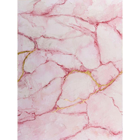 Rose Marble I Black Modern Wood Framed Art Print with Double Matting by Willett, Michael