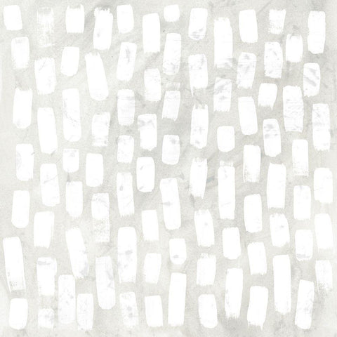 Cobblestone II White Modern Wood Framed Art Print by Vess, June Erica