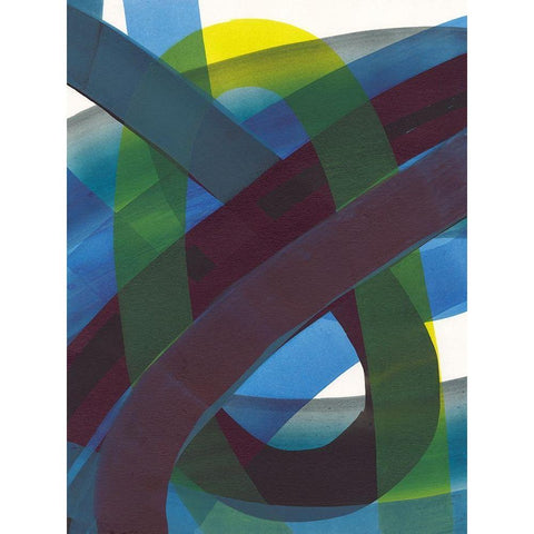Cool Network I White Modern Wood Framed Art Print by Fuchs, Jodi