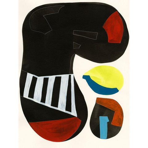 Barcelona I Black Modern Wood Framed Art Print by Fuchs, Jodi